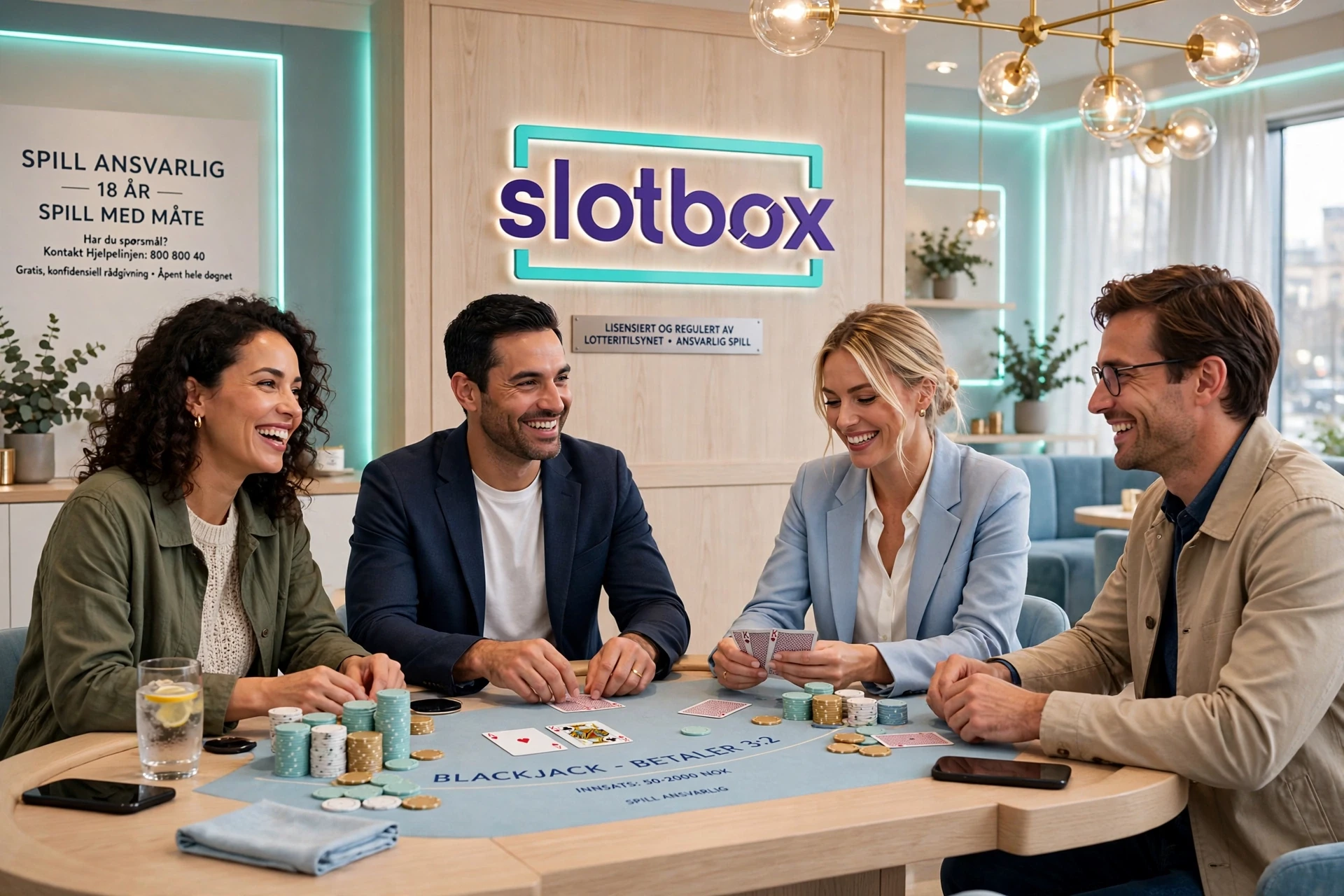 Blackjack på SLOTBOX CASINO