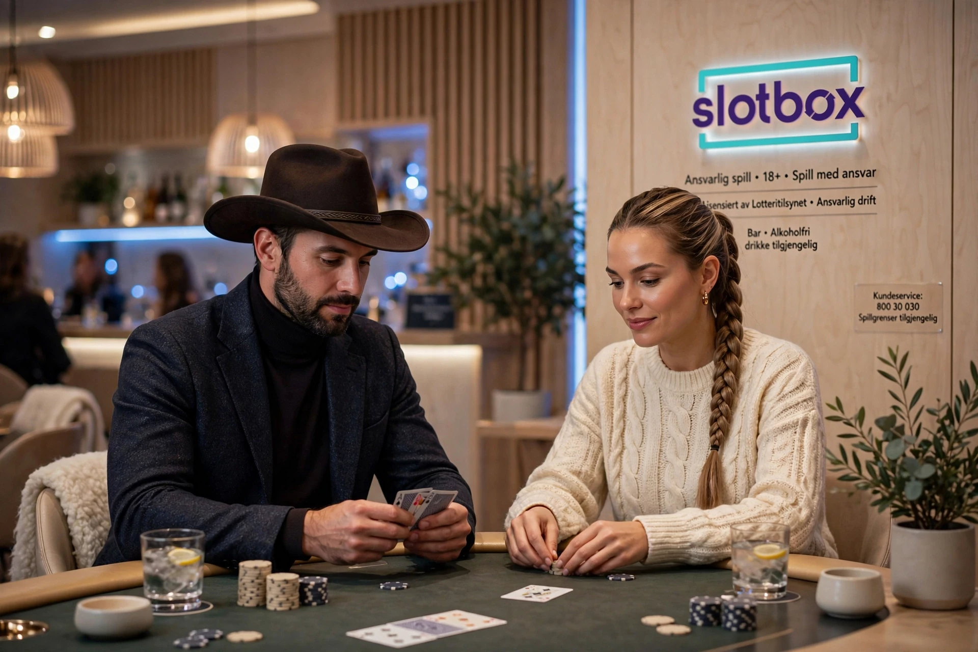 photo de deux joueurs de poker AZUR CASINO